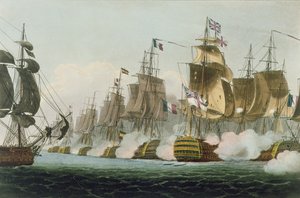 The Battle of Trafalgar, 21st October 1805, engraved by Thomas Sutherland for J. Jenkins